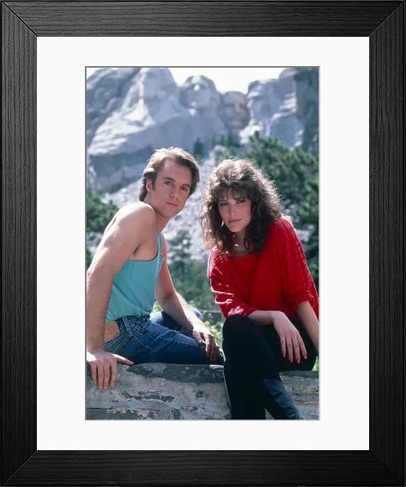 Framed Print : GENERAL HOSPITAL, from left: Shaun Cassidy, Robyn Bernard, (1987), 1963