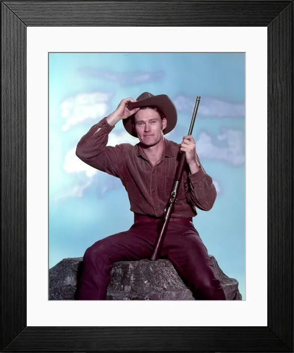 Framed Print : THE RIFLEMAN, Chuck Connors, (Feb 1959), 1958-1962