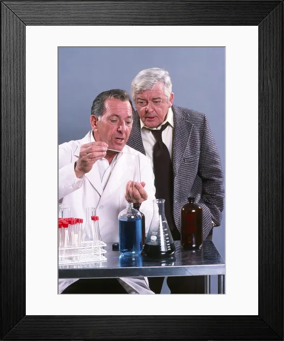Framed Print : QUINCY M.E. from left: Jack Klugman, Garry Walberg, (1977) 1976-83