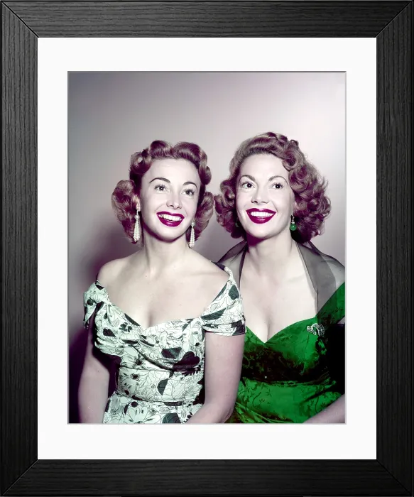 Framed Print : From left: Audrey Meadows, Jayne Meadows, 1953 Framed Print : From left: Audrey Meadows, Jayne Meadows, 1953