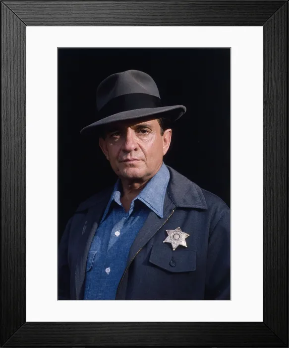 Framed Print : MURDER IN COWETA COUNTY, Johnny Cash, 1983