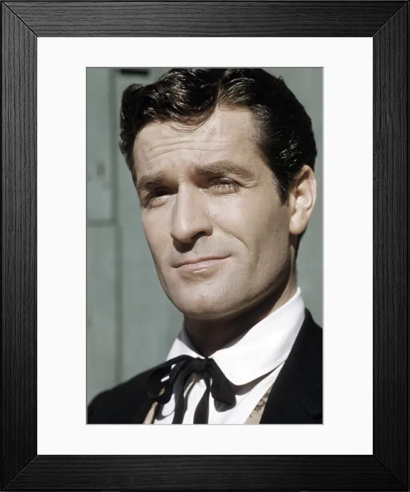 Framed Print : THE LIFE AND LEGEND OF WYATT EARP, Hugh O'Brian, 1955-61 (1958 photo)