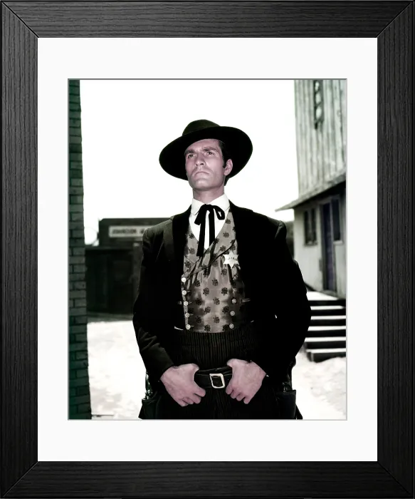 Framed Print : THE LIFE AND LEGEND OF WYATT EARP, Hugh O'Brian, 1955-61 Framed Print : THE LIFE AND LEGEND OF WYATT EARP, Hugh O'Brian, 1955-61