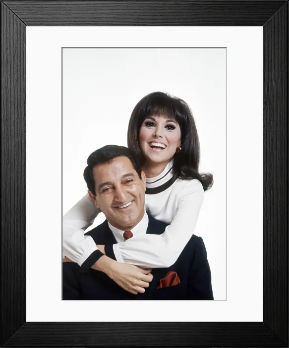 Framed Print : From left, Danny Thomas, Marlo Thomas, 1967