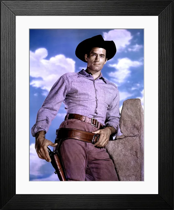 Framed Print : WARNER BROTHERS PRESENTS: CHEYENNE, Clint Walker, 1955-56