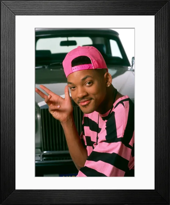 Framed Print : THE FRESH PRINCE OF BEL-AIR, (aka THE FRESH PRINCE OF BEL AIR), Will Smith, 1990-96 Framed Print : THE FRESH PRINCE OF BEL-AIR, (aka THE FRESH PRINCE OF BEL AIR), Will Smith, 1990-96