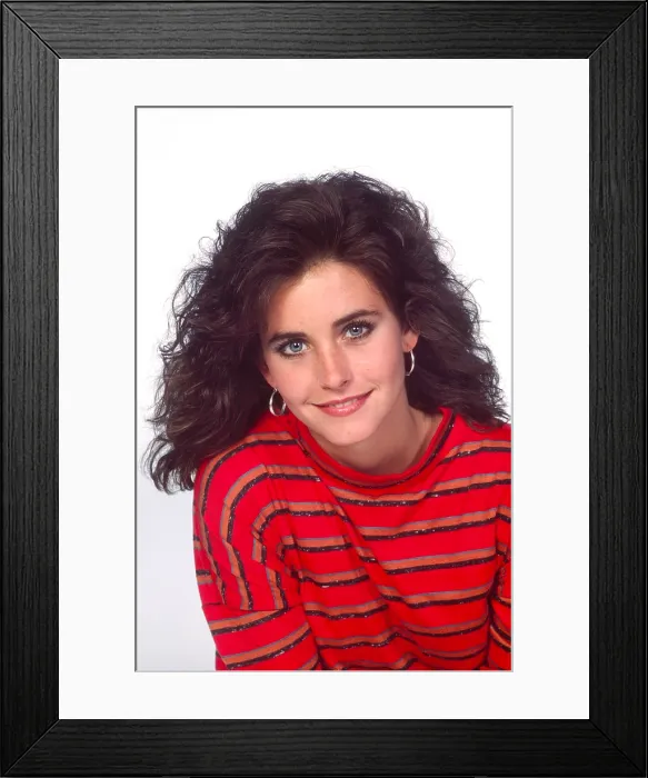 Framed Print : FAMILY TIES, Courteney Cox, (Season 5, 1987), 1982-89 Framed Print : FAMILY TIES, Courteney Cox, (Season 5, 1987), 1982-89