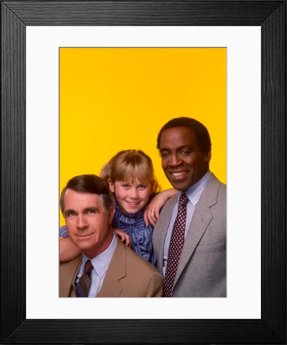Framed Print : BENSON, from left: James Noble, Missy Gold, Robert Guillaume, 1979-86