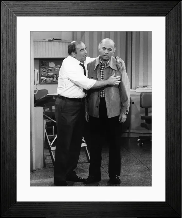 Framed Print : THE MARY TYLER MOORE SHOW, from left: Ed Asner, Gavin MacLeod, 1970-77