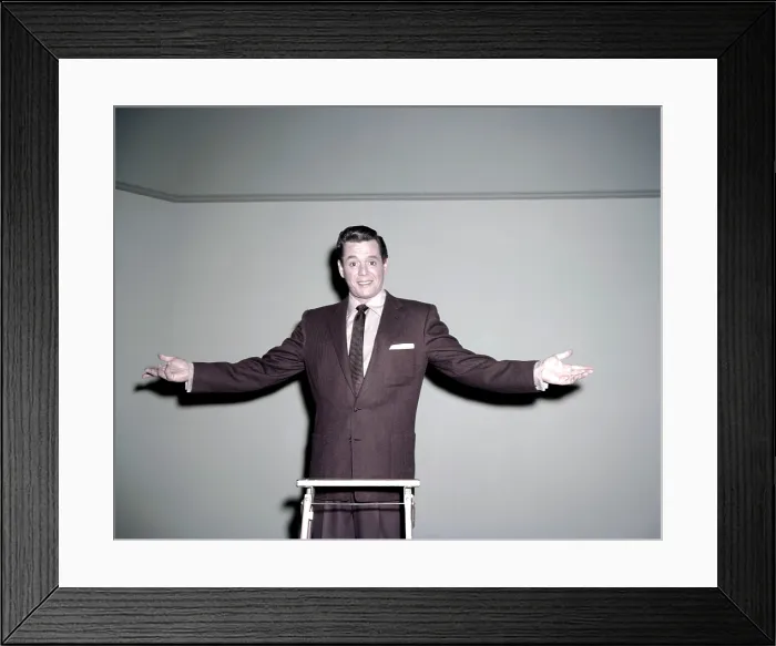 Framed Print : Desi Arnaz, at the top of the ladder at Desilu Productions, ca. mid-1950s Framed Print : Desi Arnaz, at the top of the ladder at Desilu Productions, ca. mid-1950s