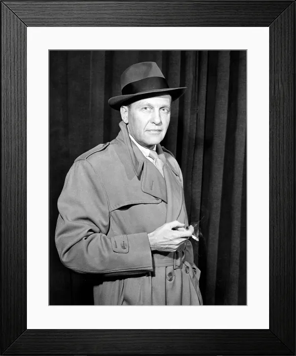 Framed Print : MAN AGAINST CRIME, Ralph Bellamy, (ca. 1952), 1949-1954