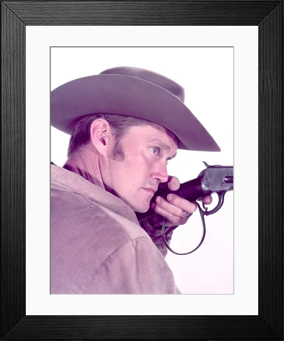Framed Print : THE RIFLEMAN, Chuck Connors, 1958-63