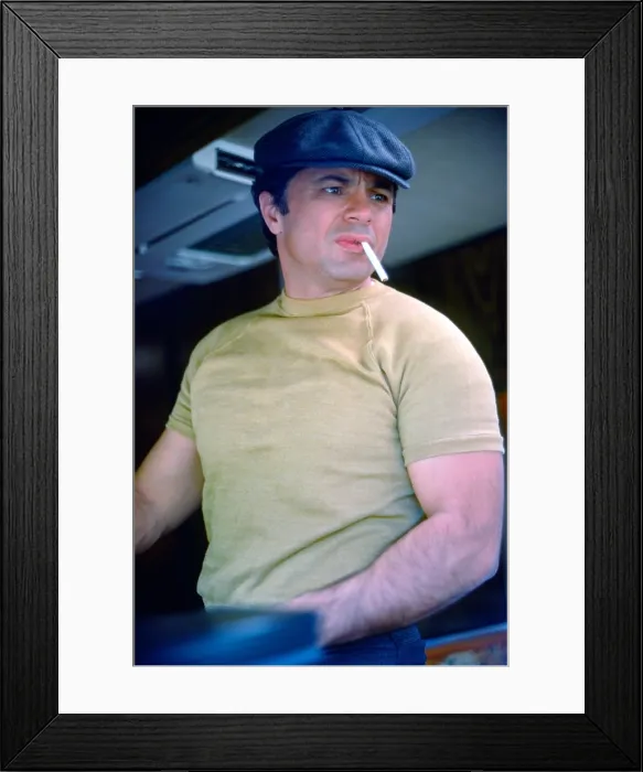 Framed Print : BARETTA, Robert Blake, on set, (Season 1, 1975), 1975-78 Framed Print : BARETTA, Robert Blake, on set, (Season 1, 1975), 1975-78
