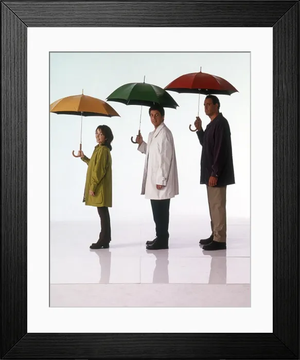 Framed Print : EVERYBODY LOVES RAYMOND, from left: Patricia Heaton, Ray Romano, Brad Garrett, (1999), 1996-2005