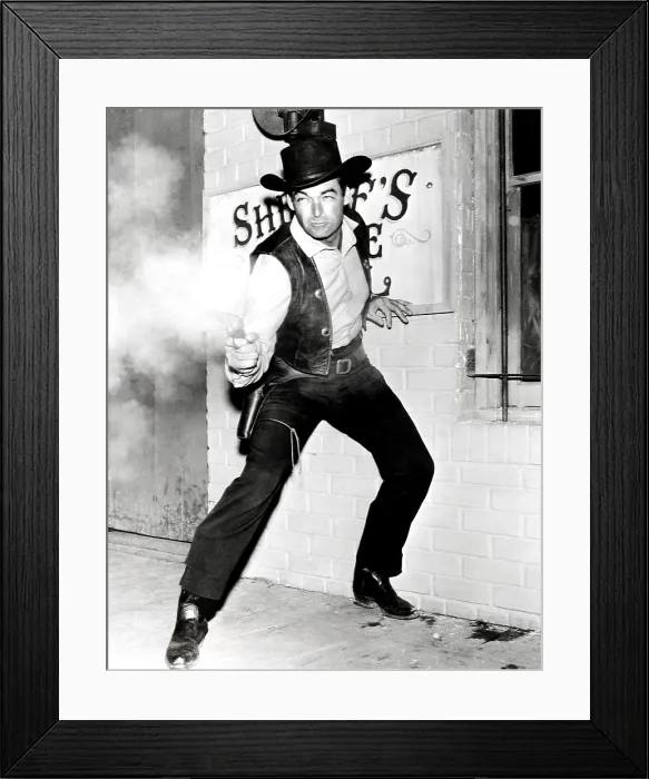 Framed Print : THE TEXAN, Rory Calhoun, 1958-60
