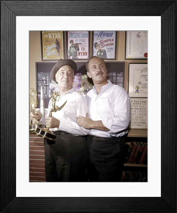 Framed Print : From left, Ed Wynn and his son, Keenan Wynn, ca