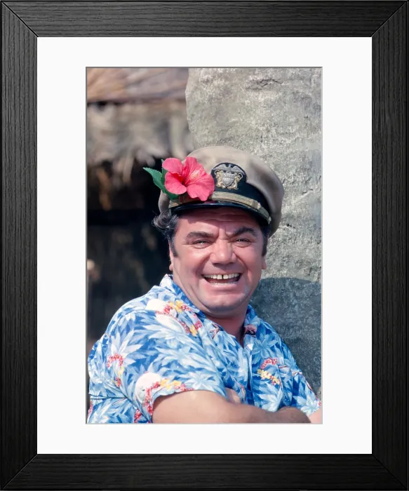 Framed Print : MCHALE'S NAVY, Ernest Borgnine, on set, (Season 1, 1962), 1962-1966 Framed Print : MCHALE'S NAVY, Ernest Borgnine, on set, (Season 1, 1962), 1962-1966