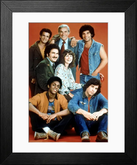 Framed Print : WELCOME BACK, KOTTER, (top, l to r): Ron Palillo, John Sylvester White, Robert Hegyes, (middle): Gabe Kaplan, Marcia Strassman, (bottom): Lawrence Hilton-Jacobs, John Travolta Framed Print : WELCOME BACK, KOTTER, (top, l to r): Ron Palillo, John Sylvester White, Robert Hegyes, (middle): Gabe Kaplan, Marcia Strassman, (bottom): Lawrence Hilton-Jacobs, John Travolta
