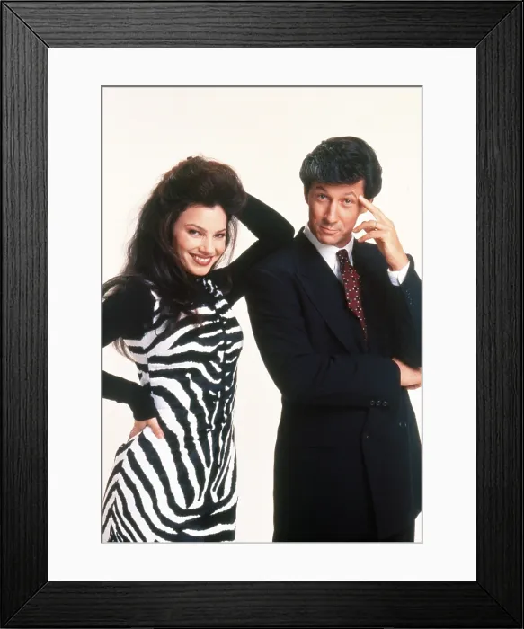 Framed Print : THE NANNY, from left: Fran Drescher, Charles Shaughnessy, (1995), 1993-1999 Framed Print : THE NANNY, from left: Fran Drescher, Charles Shaughnessy, (1995), 1993-1999