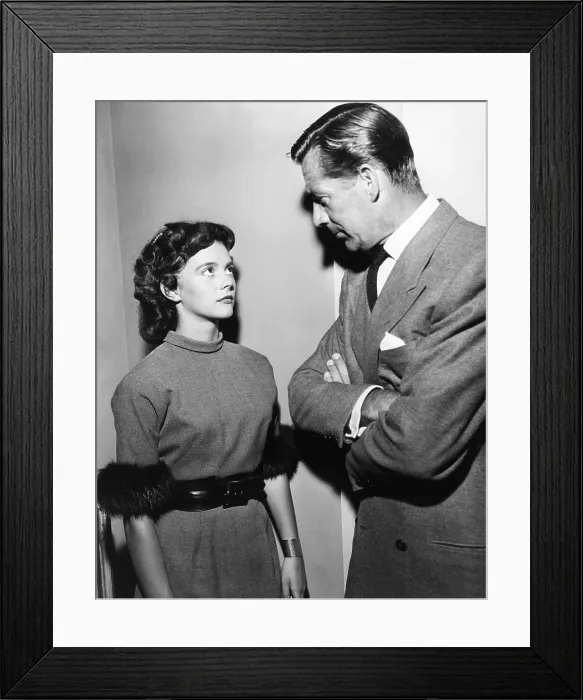 Framed Print : PUBLIC DEFENDER, from left: Natalie Wood, Reed Hadley, Return from the Dead (season 2, episode 1, September 9, 1954), 1954 Framed Print : PUBLIC DEFENDER, from left: Natalie Wood, Reed Hadley, Return from the Dead (season 2, episode 1, September 9, 1954), 1954