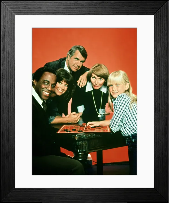Framed Print : BENSON, Robert Guillaume, Caroline McWilliams, James Noble, Inga Swenson, Missy Gold, 1979-1986