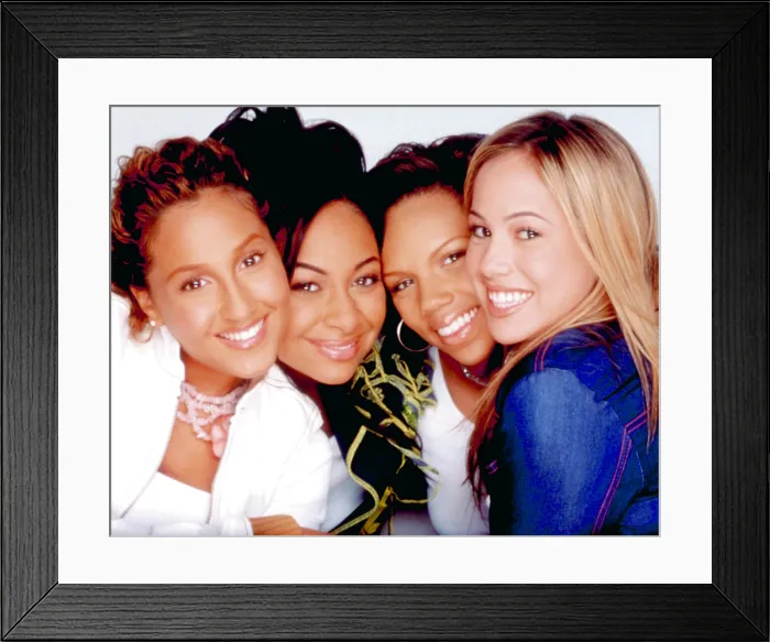 Framed Print : THE CHEETAH GIRLS, Sabrina Bryan, Raven-Symone, Kiely Williams, Adrienne Bailon, 2003