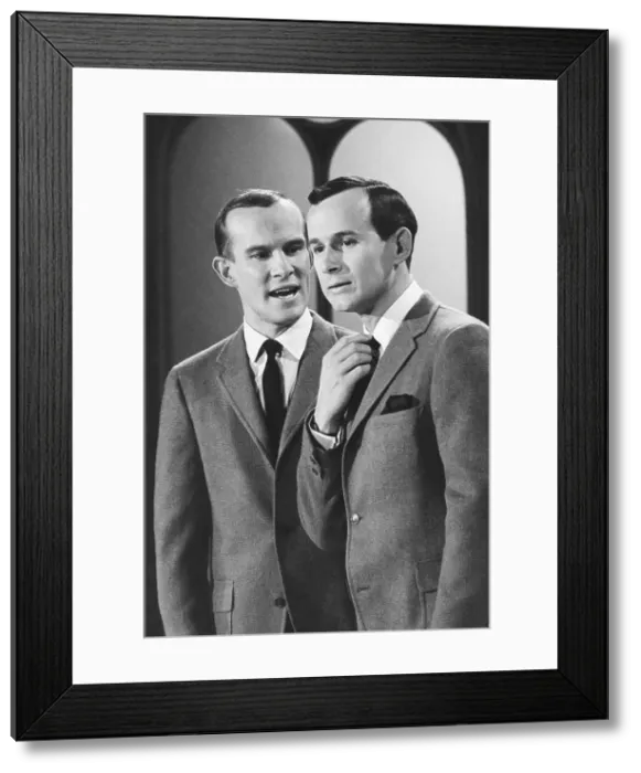 Framed Print : SMOTHERS BROTHERS COMEDY HOUR, from left: Tom Smothers, Dick Smothers, 1967-1969