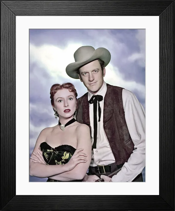Framed Print : GUNSMOKE, from left: Amanda Blake, James Arness, 1955-1975 Framed Print : GUNSMOKE, from left: Amanda Blake, James Arness, 1955-1975