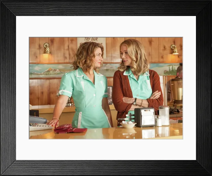 Framed Print : TWIN PEAKS, (from left): Madchen Amick, Peggy Lipton, (Season 1, 2017) Framed Print : TWIN PEAKS, (from left): Madchen Amick, Peggy Lipton, (Season 1, 2017)