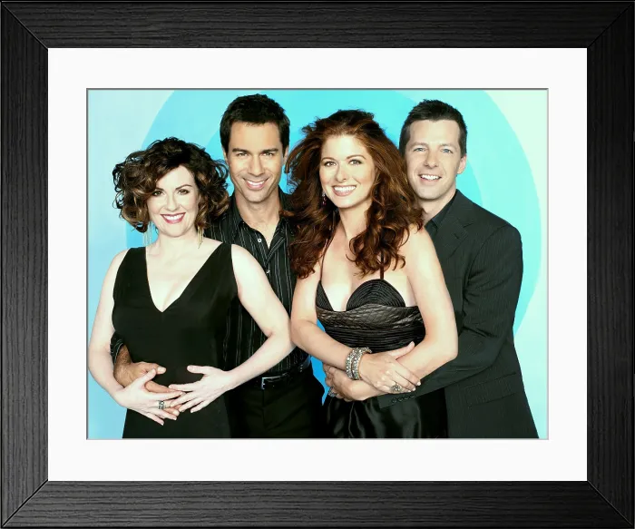 Framed Print : WILL & GRACE, Megan Mullally, Eric McCormack, Debra Messing, Sean Hayes, (Season 7), 1998-2006 Framed Print : WILL & GRACE, Megan Mullally, Eric McCormack, Debra Messing, Sean Hayes, (Season 7), 1998-2006