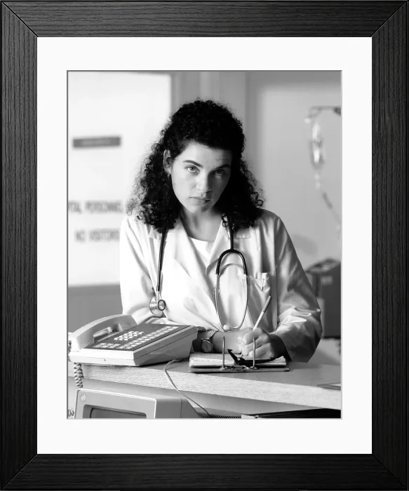 Framed Print : ER, (aka E.R.), Julianna Margulies, (1994), 1994-2009)