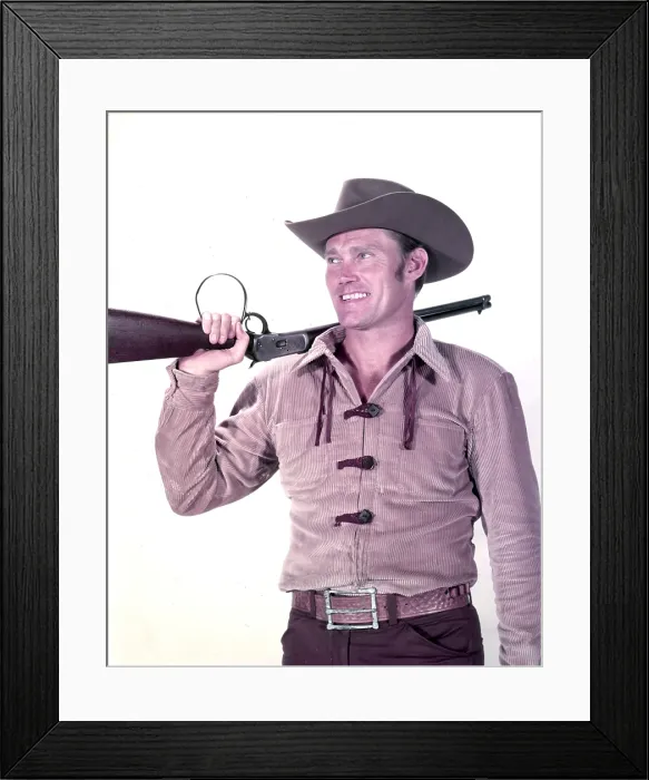 Framed Print : THE RIFLEMAN, Chuck Connors, (Feb 1959), 1958-1962