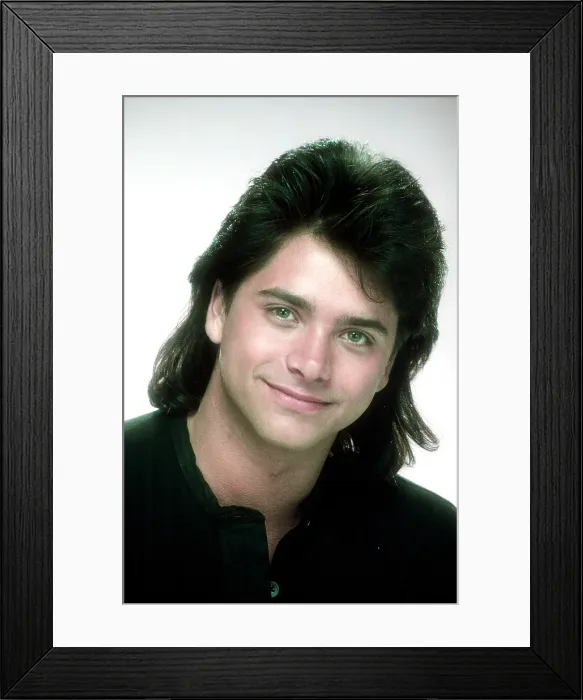 Framed Print : FULL HOUSE, John Stamos, 1987-95 (ca. late 1980s photo) Framed Print : FULL HOUSE, John Stamos, 1987-95 (ca. late 1980s photo)