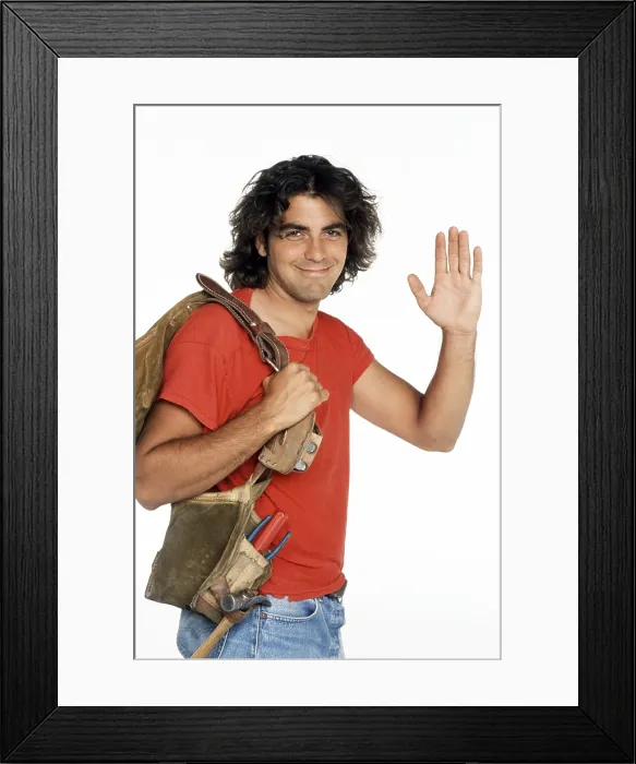 Framed Print : BABY TALK, George Clooney, 1990