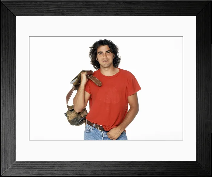 Framed Print : BABY TALK, George Clooney, 1990