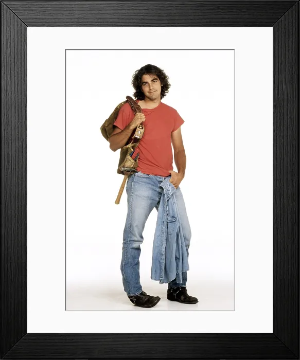 Framed Print : BABY TALK, George Clooney, 1990