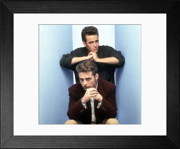 Framed Print : BEVERLY HILLS, 90210, from top: Luke Perry, Jason Priestley, 1990-2000 Framed Print : BEVERLY HILLS, 90210, from top: Luke Perry, Jason Priestley, 1990-2000