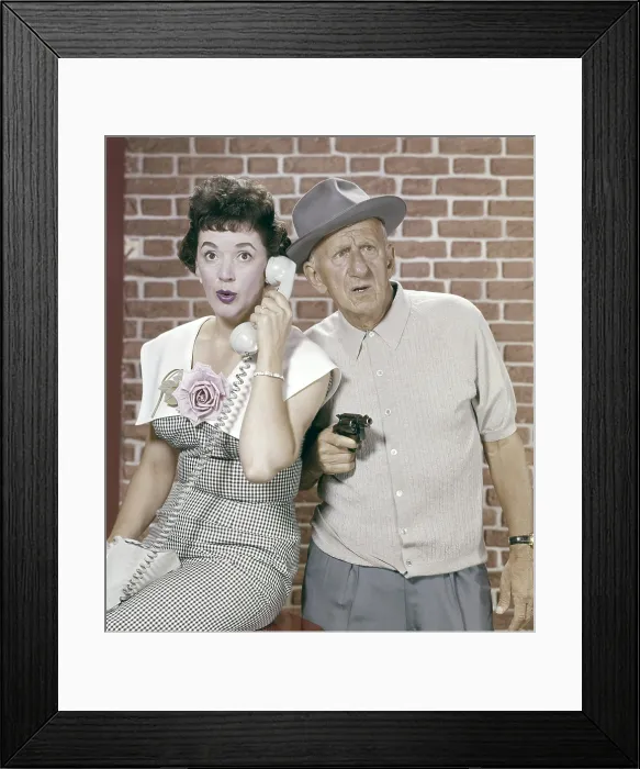 Framed Print : From left: Gisele MacKenzie, Jimmy Durante, promotional photo, 1959
