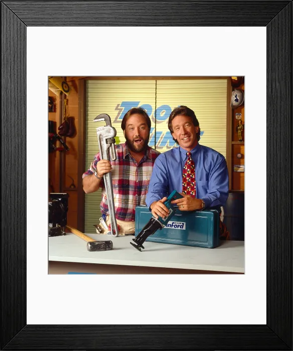 Framed Print : HOME IMPROVEMENT, from left: Richard Karn, Tim Allen, (1993), 1991-99