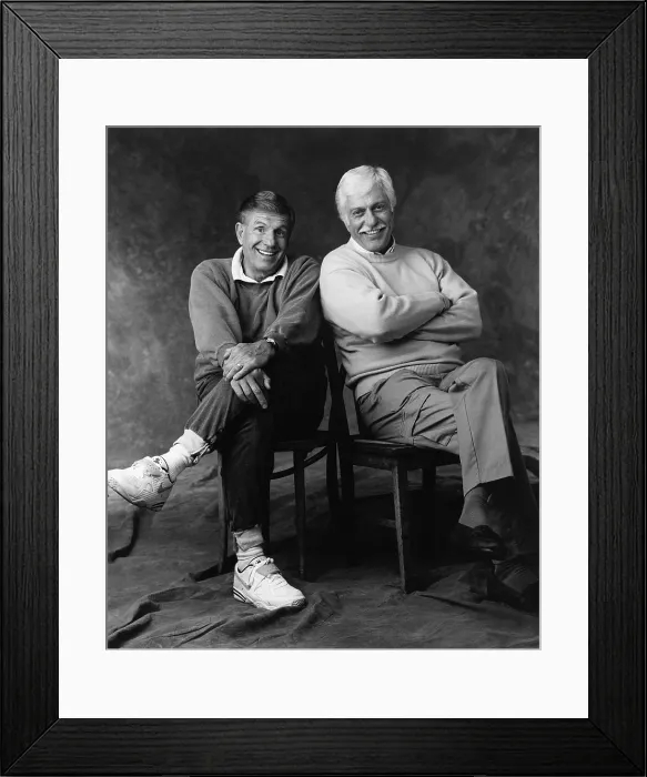 Framed Print : THE 7TH ANNUAL AMERICAN COMEDY AWARDS, from left: Jerry Van Dyke, Dick Van Dyke, TV Special aired 3 March 1993