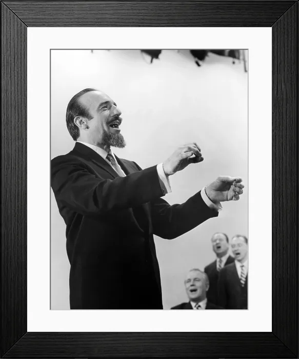 Framed Print : SING ALONG WITH MITCH, Mitch Miller (host), (Fall 1962), 1961-1964