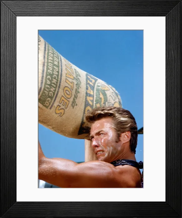 Framed Print : RAWHIDE, Clint Eastwood, (1959). 1959-1966