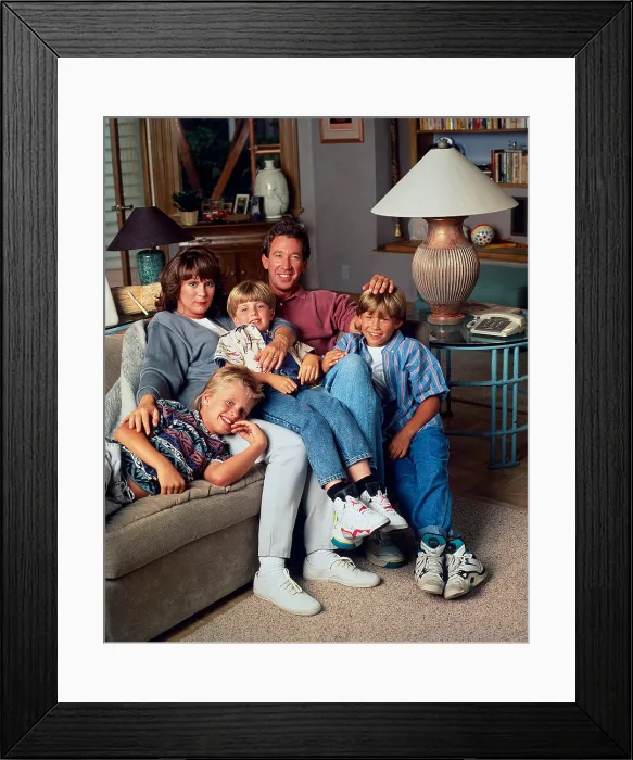 Framed Print : HOME IMPROVEMENT, from left: Zachery Ty Bryan, Patricia Richardson, Taran Noah Smith, Tim Allen, Jonathan Taylor Thomas, (1991), 1991-99 Framed Print : HOME IMPROVEMENT, from left: Zachery Ty Bryan, Patricia Richardson, Taran Noah Smith, Tim Allen, Jonathan Taylor Thomas, (1991), 1991-99