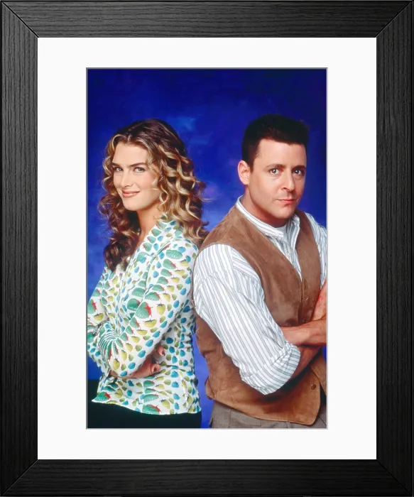 Framed Print : SUDDENLY SUSAN, from left: Brooke Shields, Judd Nelson, (ca. Season 2, 1997), 1996-2000