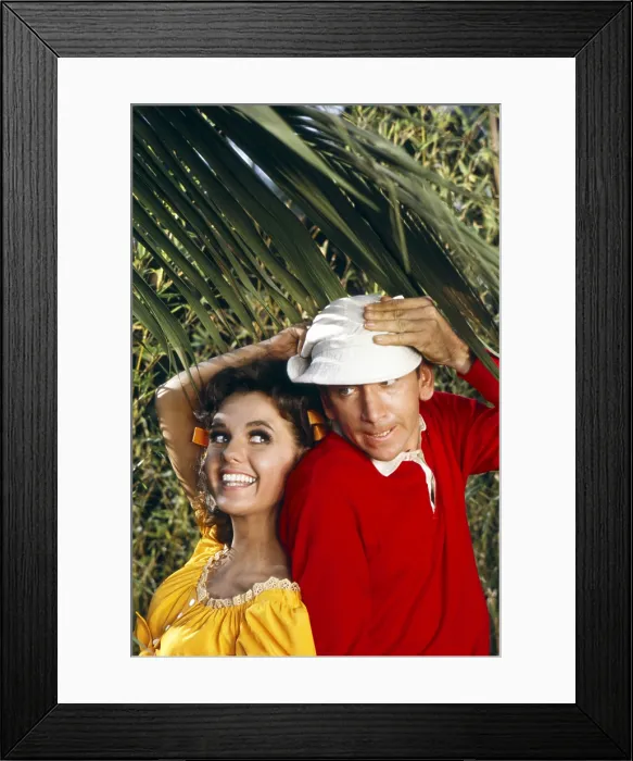 Framed Print : GILLIGAN'S ISLAND, from left: Dawn Wells, Bob Denver, (1964), 1964-1967