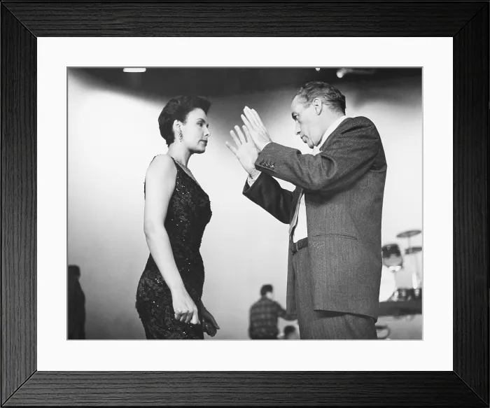 Framed Print : THE ED SULLIVAN SHOW, (aka TALK OF THE TOWN), from left: Lena Horne, Ed Sullivan (host), during rehearsal, (circa 1950s), 1948-1971 Framed Print : THE ED SULLIVAN SHOW, (aka TALK OF THE TOWN), from left: Lena Horne, Ed Sullivan (host), during rehearsal, (circa 1950s), 1948-1971