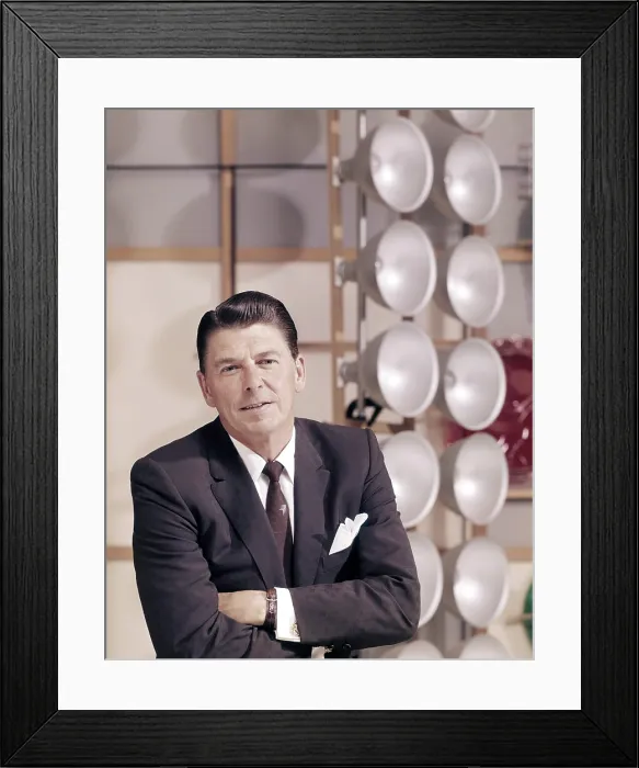 Framed Print : GENERAL ELECTRIC THEATER, host Ronald Reagan, The Clown, aired March 27, 1955