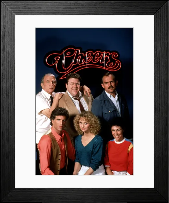 Framed Print : CHEERS, Nicholas Colasanto, Ted Danson, George Wendt, Shelley Long, John Ratzenberger, Rhea Perlman, 1982-1993, Season 1 Framed Print : CHEERS, Nicholas Colasanto, Ted Danson, George Wendt, Shelley Long, John Ratzenberger, Rhea Perlman, 1982-1993, Season 1
