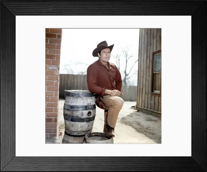 Framed Print : CHEYENNE, Clint Walker, Hired Gun, aired December 17, 1957 (1955-63)