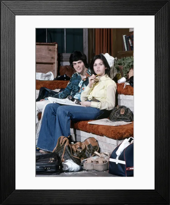 Framed Print : DONNY & MARIE, (aka DONNY AND MARIE), from left: Donny Osmond, Marie Osmond, rehearsal, (1976), 1975-1979